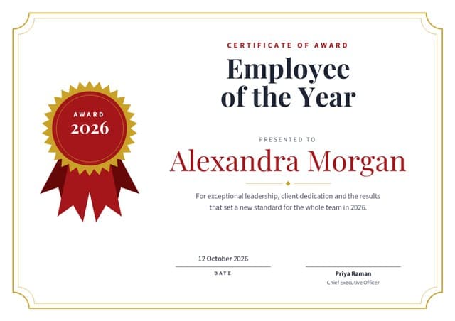 Rosette certificate design